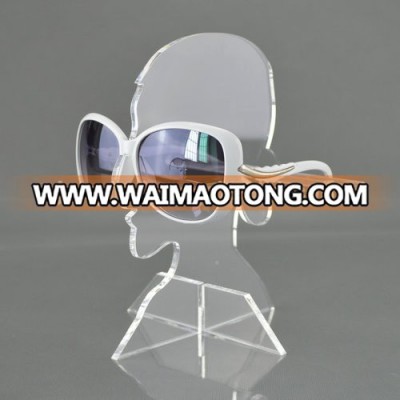 Clear Acrylic Man and Woman One Pair Sunglass Stand